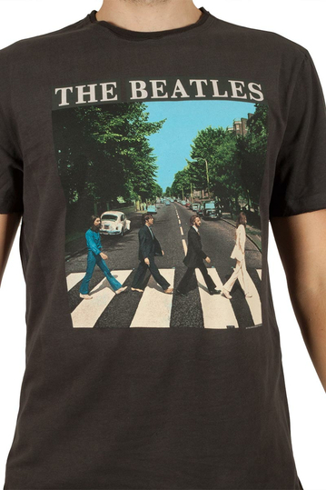 Amplified The Beatles Abbey road t-shirt ανθρακί
