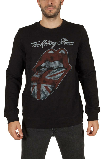 Amplified The Rolling Stones UK flag men's sweat black