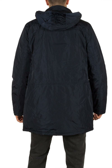 Ανδρικό παρκά μπλε με κουκούλα