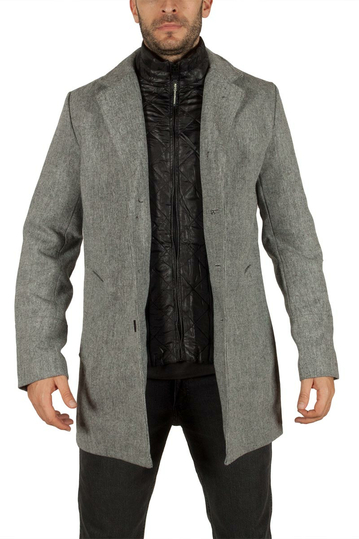 Ανδρικό ημίπαλτο ανοιχτό γκρι