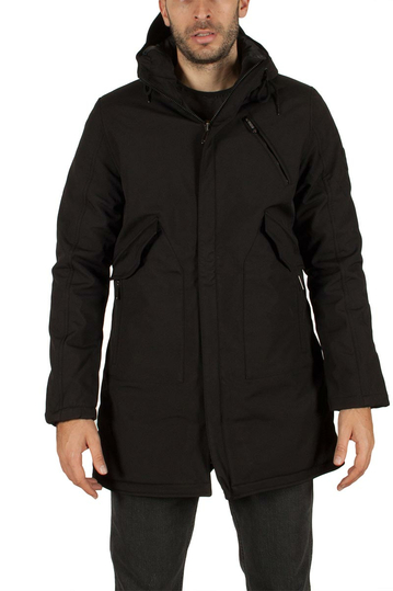 Splendid men's hooded parka black