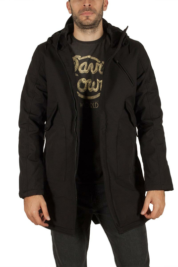 Splendid ανδρικό παρκά μαύρο με κουκούλα