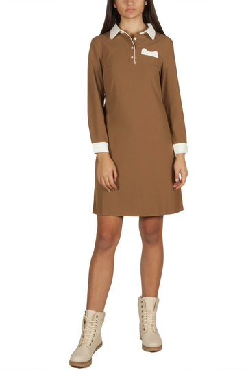 Migle + me μίνι φόρεμα καφέ