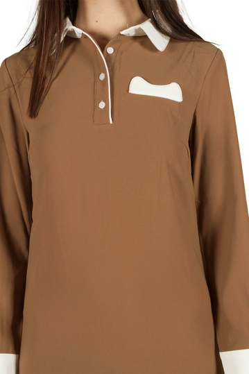 Migle + me μίνι φόρεμα καφέ