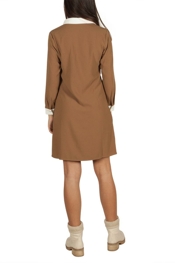 Migle + me μίνι φόρεμα καφέ