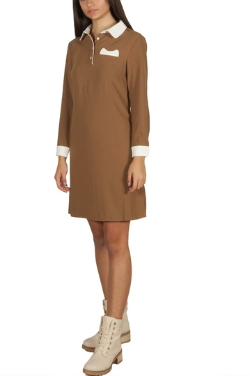 Migle + me μίνι φόρεμα καφέ