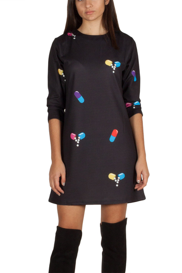 Migle + me Pill swing dress black