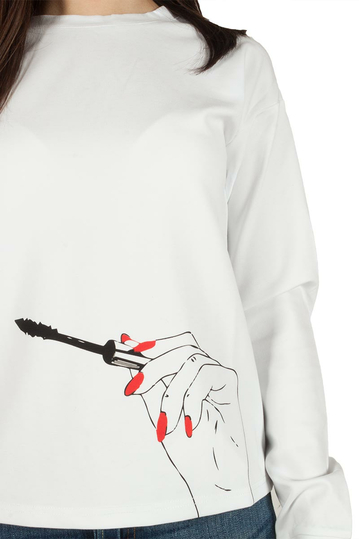 Migle + me Make up lover μπλούζα λευκή