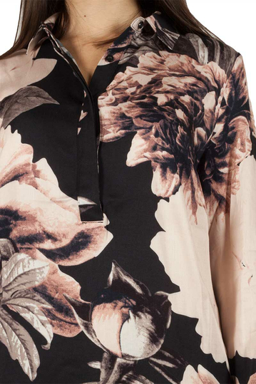 Soft Rebels Cliff πουκάμισο μαύρο-ροζ