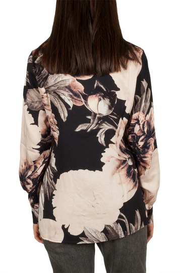 Soft Rebels Cliff πουκάμισο μαύρο-ροζ