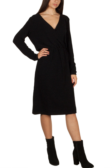 Soft Rebels Eris wrap dress black