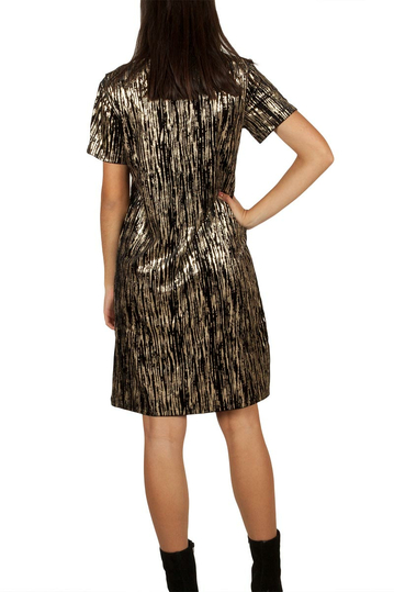 Soft Rebels Keith φόρεμα χρυσό-μαύρο