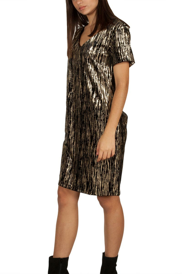Soft Rebels Keith φόρεμα χρυσό-μαύρο