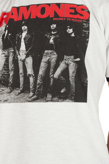 Worn By Ramones T-shirt Rocket to Russia λευκό