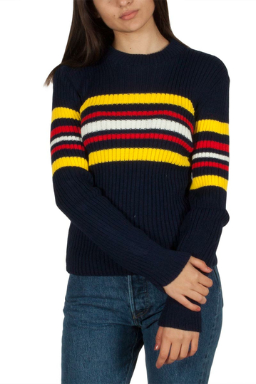 Daisy Street navy jumper with stripes