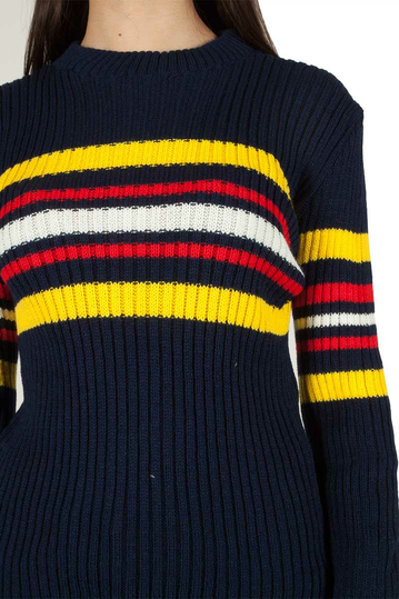 Daisy Street navy jumper with stripes