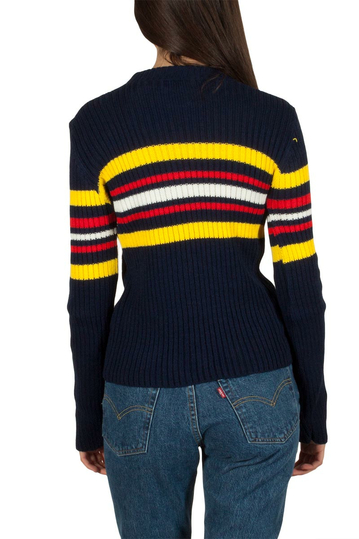 Daisy Street navy jumper with stripes
