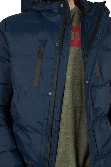 Kangol Bainton φουσκωτό μακρύ μπουφάν navy
