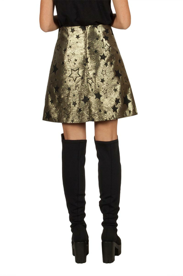 Migle + me black stars skirt gold