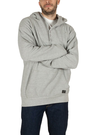 Men's longline hoodie light grey