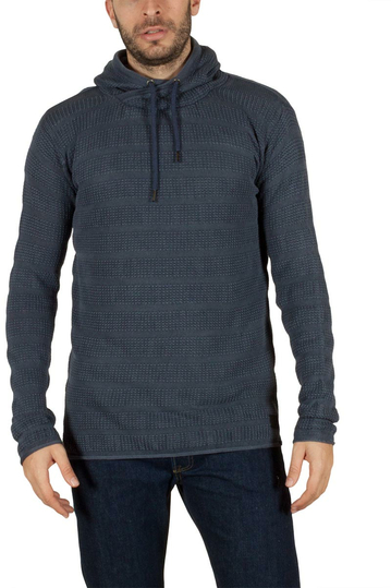 Men's hooded jumper blue