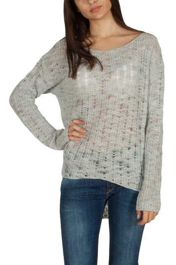 Baraaka Ginger αζούρ πουλόβερ γκρι