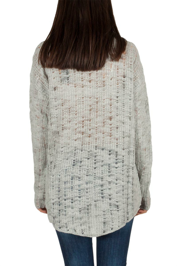 Baraaka Ginger αζούρ πουλόβερ γκρι