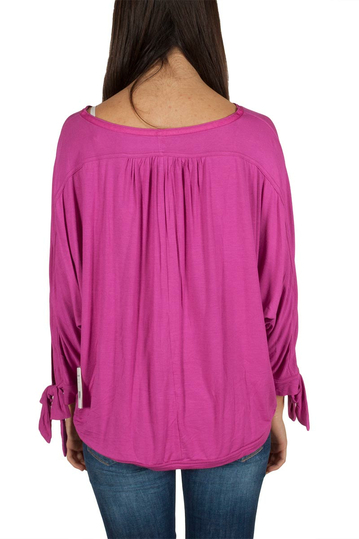 Free People Keepin on μπλούζα χρώμα βατόμουρο