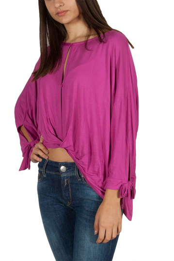 Free People Keepin on μπλούζα χρώμα βατόμουρο