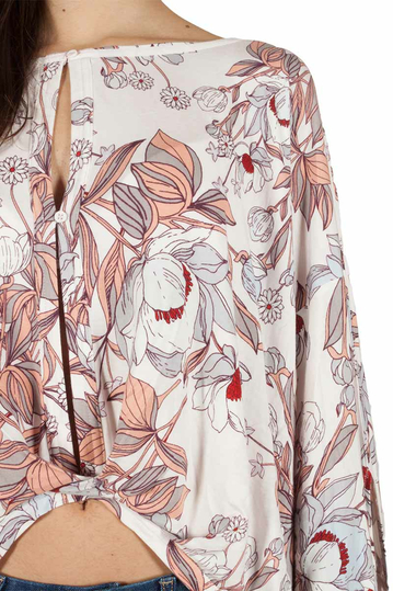 Free People Keepin on εμπριμέ μπλούζα