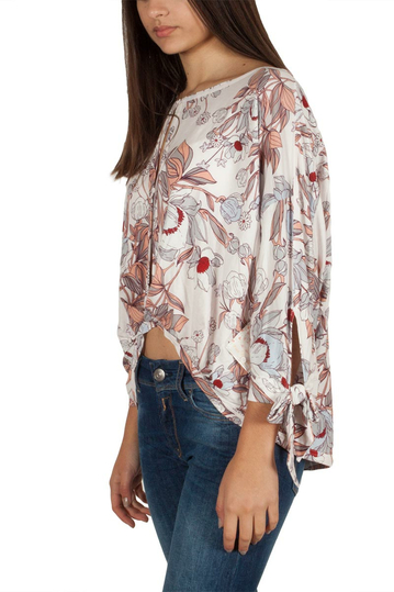 Free People Keepin on εμπριμέ μπλούζα