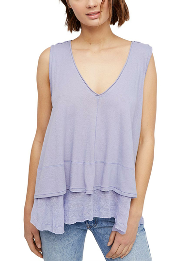 Free People Peachy oversized tee lilac