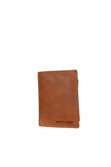 Hill Burry men's leather vertical wallet brown - 88865