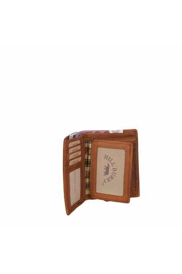 Hill Burry men's leather vertical wallet brown - 88865