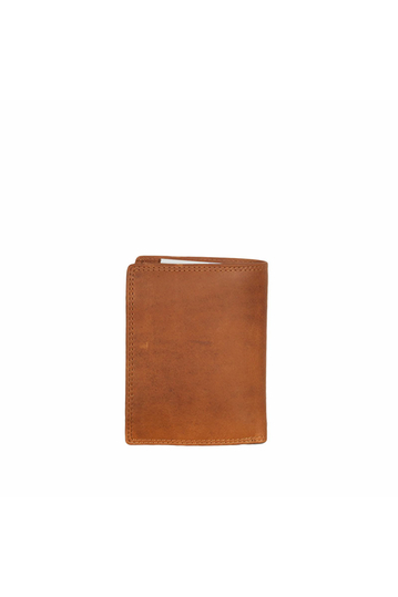 Hill Burry men's leather vertical wallet brown - 88865