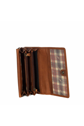 Hill Burry women's leather wallet brown - 777036