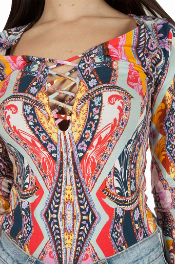 Free People Pick a Place κορμάκι με vintage print