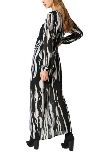 Rut & Circle Jenna monochrome long kaftan