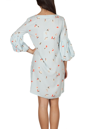 Soft Rebels Near άκουα τουνίκ φόρεμα με μπαλούν μανίκια