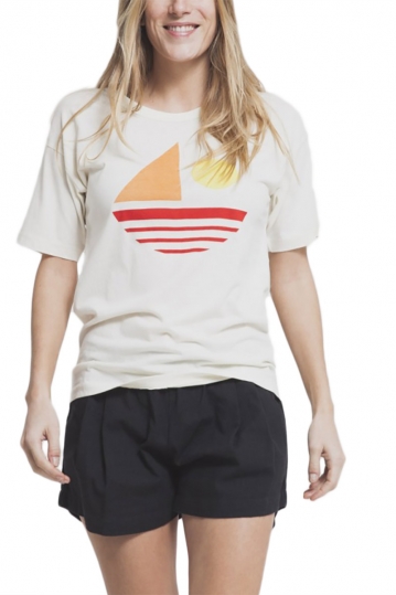 Thinking Mu γυναικείο t-shirt Sailing μπεζ