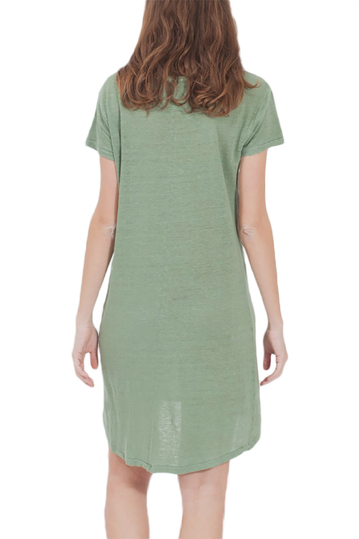 Thinking Mu Hemp μίνι φόρεμα πράσινο