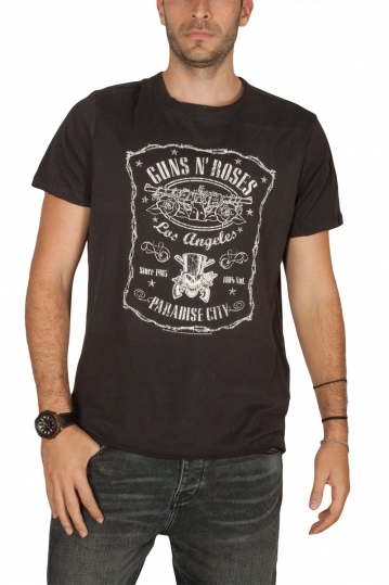 Amplified Guns n Roses L.A Paradise city t-shirt ανθρακί