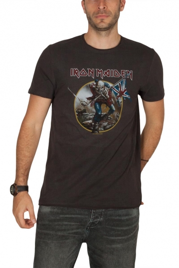 Amplified Iron Maiden Trooper t-shirt ανθρακί