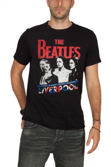 Amplified The Beatles Liverpool t-shirt μαύρο