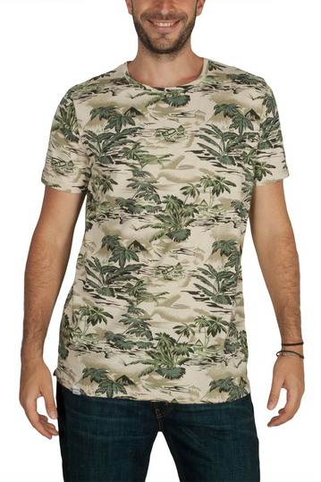 Anerkjendt Ralf men's t-shirt deep lichen with palms