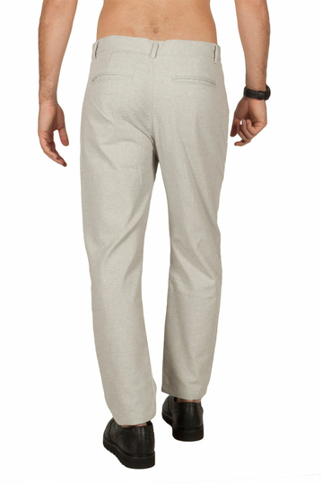 Anerkjendt Gibbi cotton-linen blend ανδρικό παντελόνι ανοιχτό γκρι