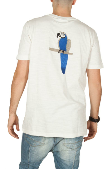 Anerkjendt Rod ανδρικό t-shirt λευκό με κέντημα