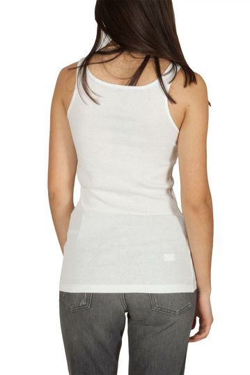 LTB Sight γυναικείο αμάνικο μπλουζάκι ριπ λευκό