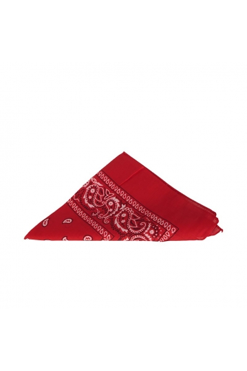 Vintage print red bandana