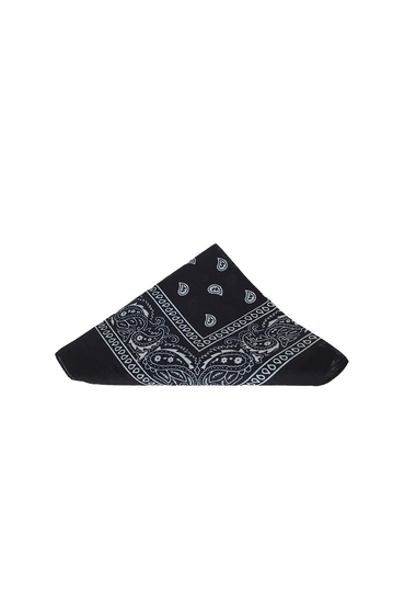 Vintage print navy bandana